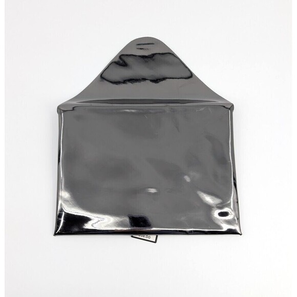 BCBGMAXAZRIA Clutch Bag Harlow Gunmetal Mirror Envelope Pouch Vegan Leather Glam - Picture 6 of 15